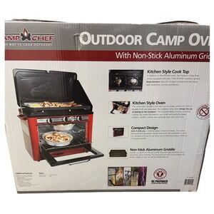 NEW SEALED Camp Chef COVEN12 Outdoor Camp Oven 2 Burner Stove Griddle Propane